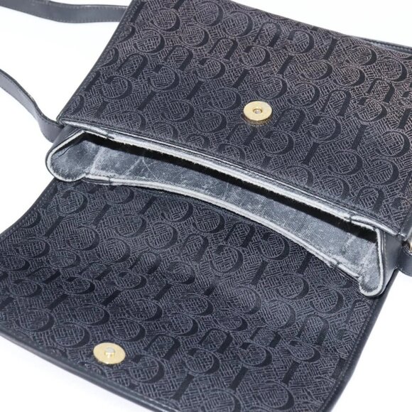 GUCCI Shoulder Bag Nylon Black Gold 001 14 0712 Auth 150087 - Picture 10 of 16